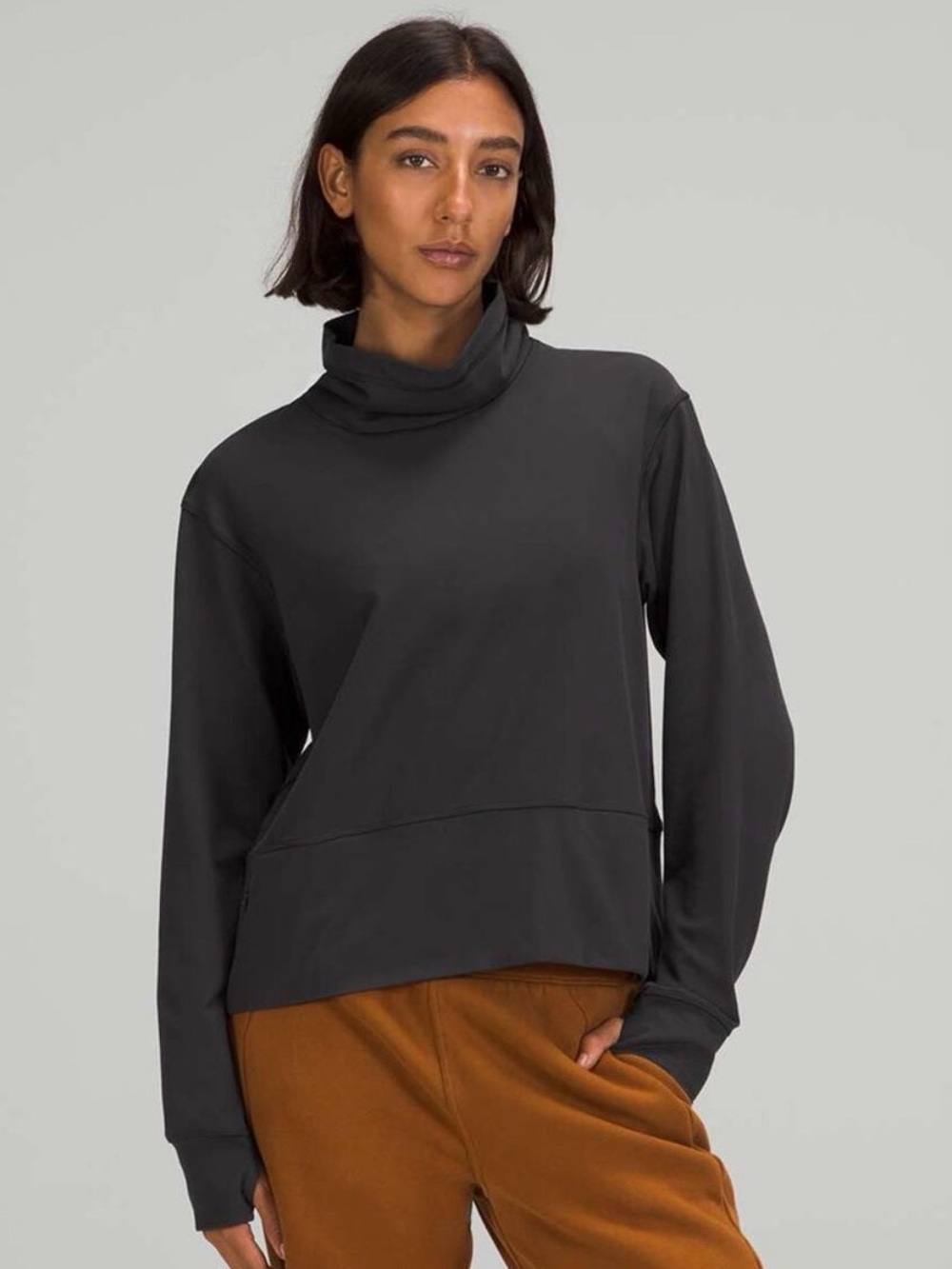 Lululemon Ready To Rulu
Pullover Funnel Neck Sweatshirt Black